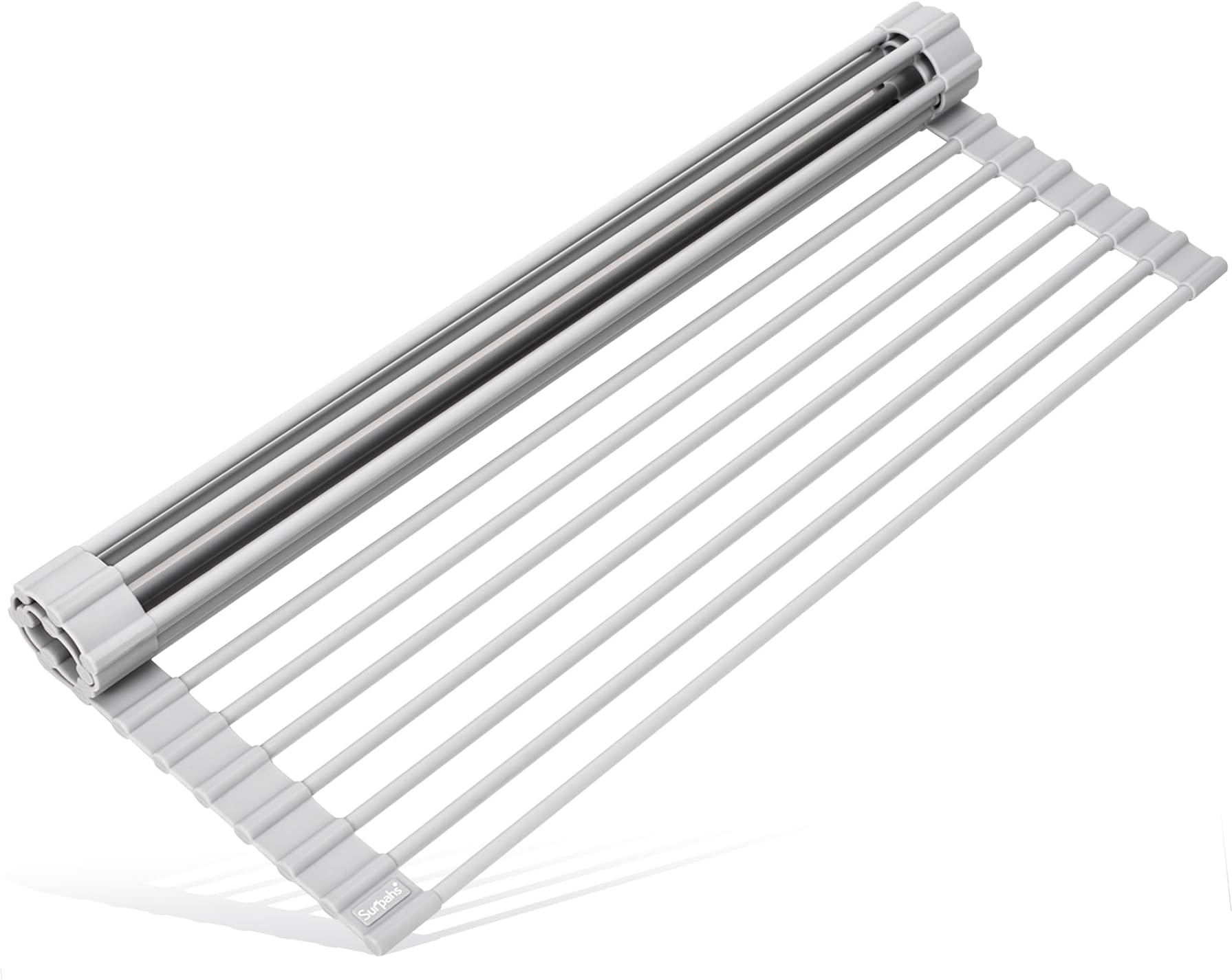Surpahs Over the Sink Multipurpose Roll-Up Dish Drying Rack Grey MR-1906-GY