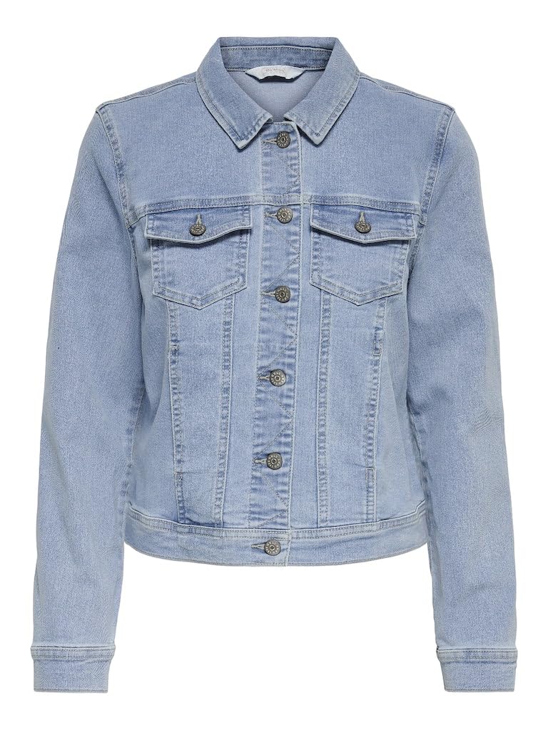 Only Veste en jean Court Veste en jean court bleu clair Elise S