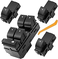 Sorghum 4pc Power Window Switch Kit: Driver + 3 Passenger for 07-13 Chevy Silverado/GMC Sierra 1500-3500HD, Replaces 20945129 22895545