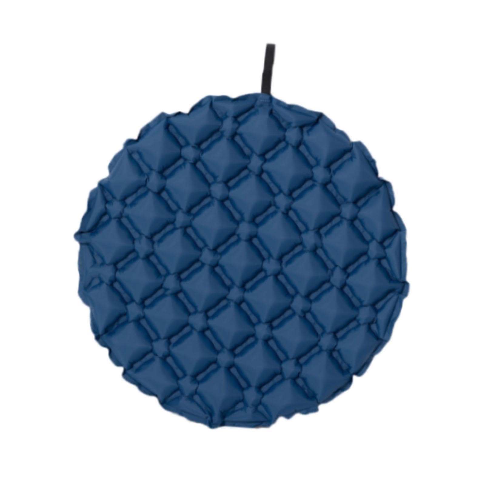 Menolana Inflatable Seat Cushion Sit Mat Pad Portable Office Chair Pad for Stadium Airplane Outdoor Sports Boating Picnics, Dark Blue