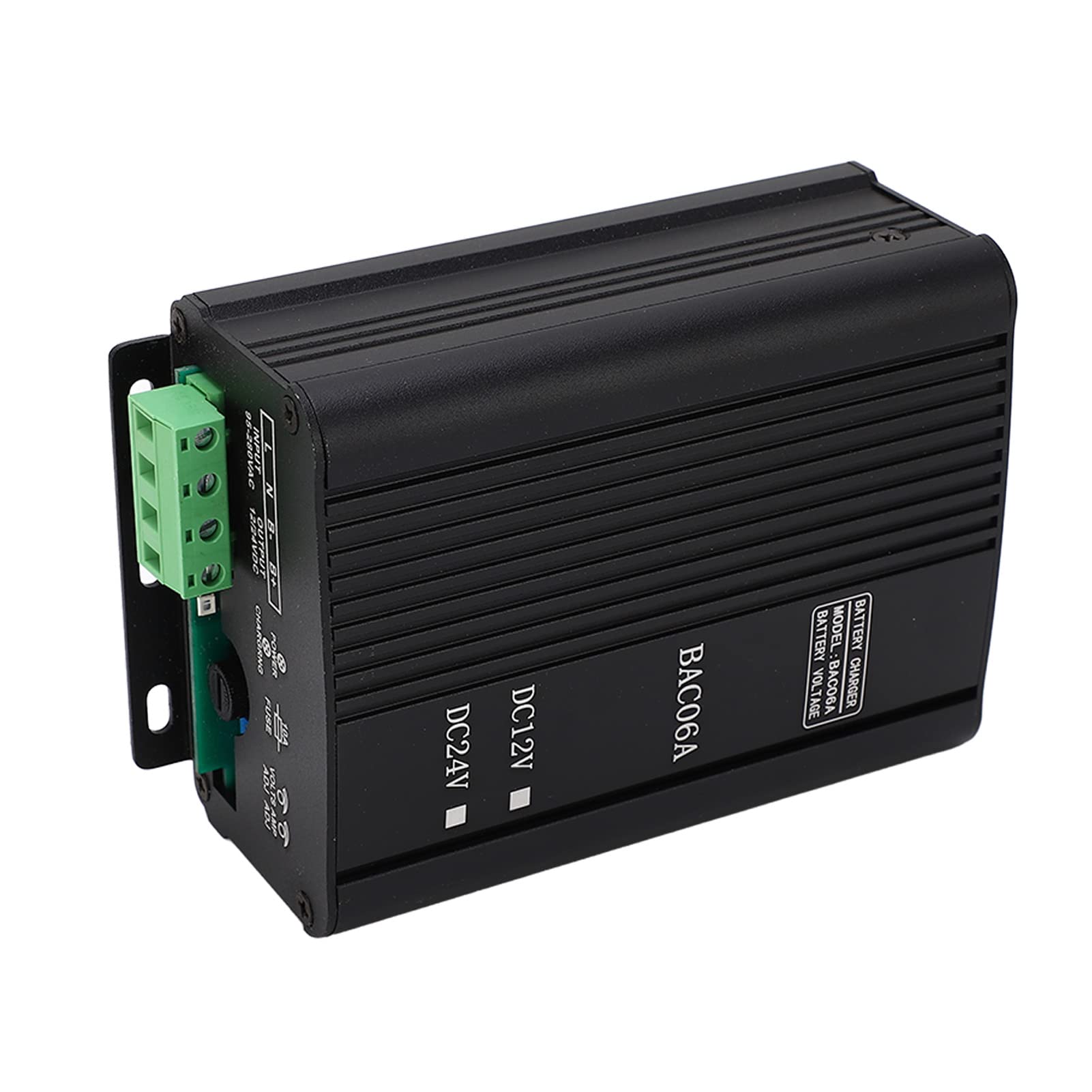 Cargador de Batería para Generador, Protección Inversa AC100‑240V Cargador de Grupo Electrógeno con Carcasa de Aleación de Aluminio para Carga (12V)