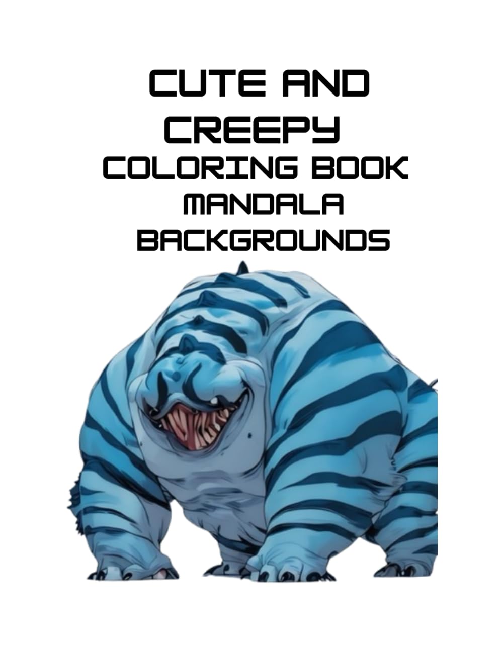 Cute And Creepy Coloring Book Mandala Backgrounds