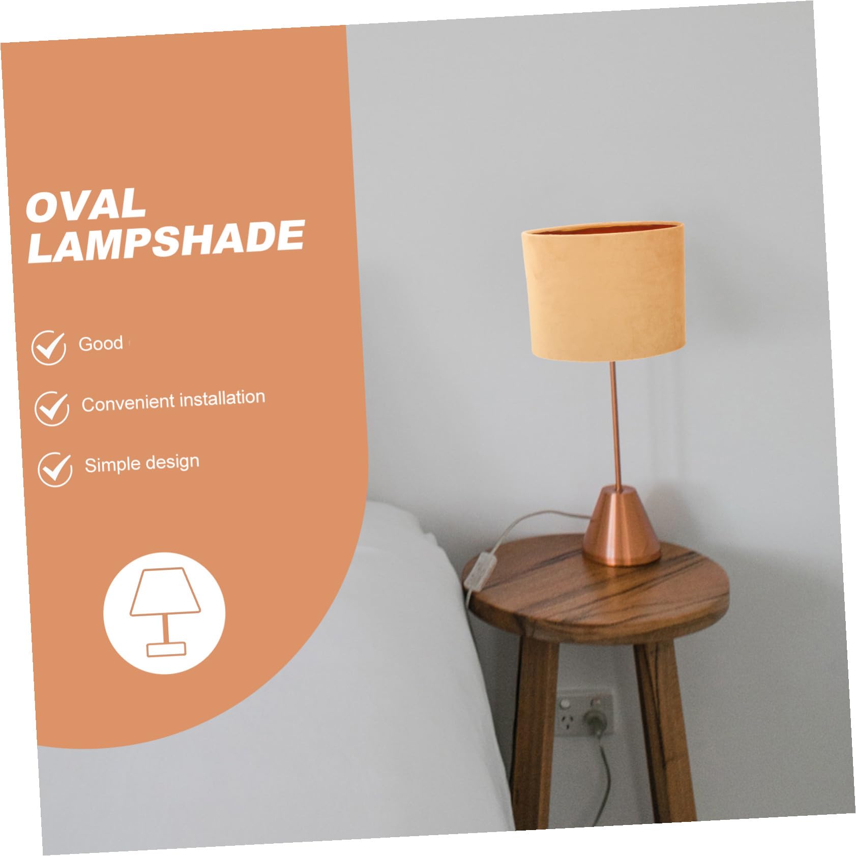 Artibetter 1pezzi Paralume in Tessuto Semplice Copertura per Lampada da Camera da Letto Accessorio per Lampada Idea Regalo per Inaugurazione della Casa