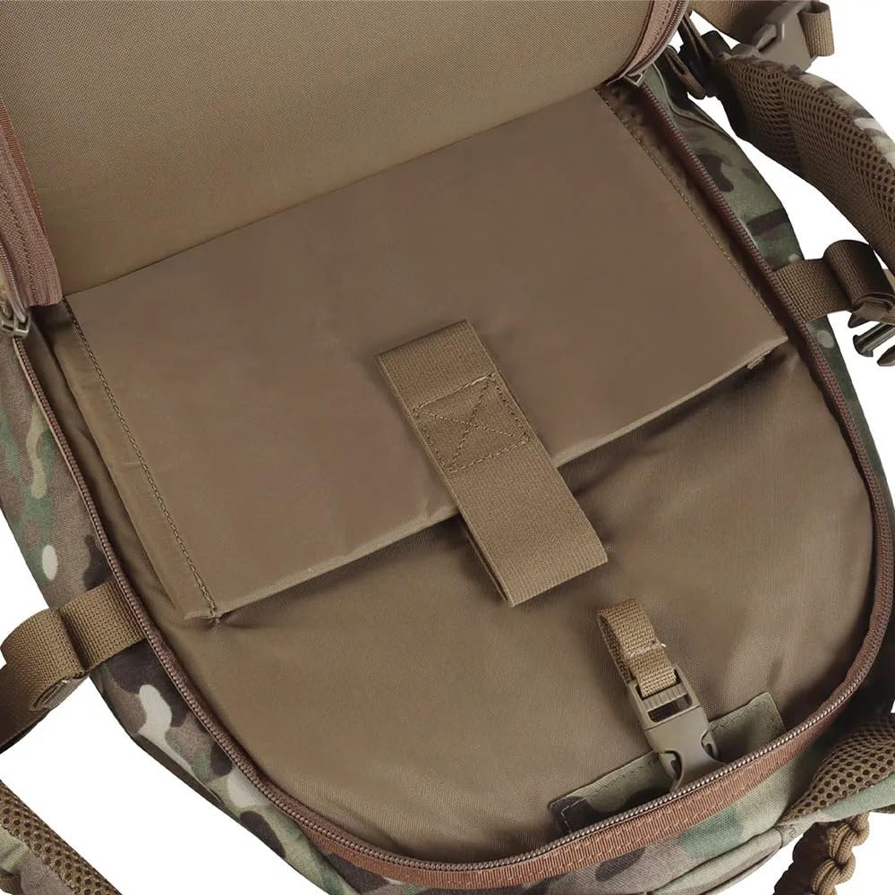 12 Farben Taktischer Assault Rucksack 25L, Große Kapazität mit Trinkblasenfach, MOLLE System, Multifunktionaler Rucksack für Wandern und Camping