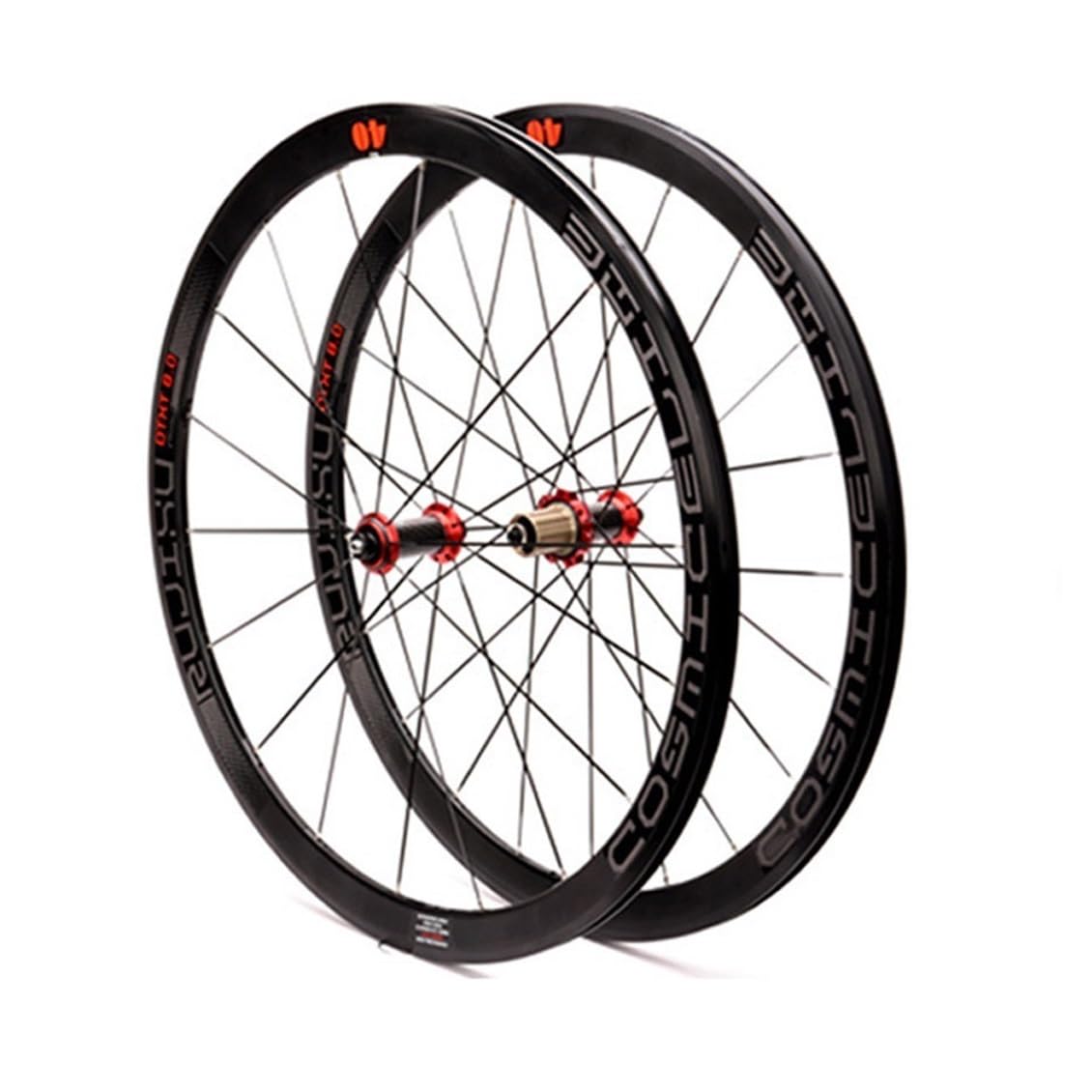 23C 25C 28C V/C Freno Ruote in Carbonio, 700C Copertoncino Tubeless Ready Bici da Strada Set di Ruote Pilastro Raggi 18/21 Fori for 8 9 10 11 Velocità