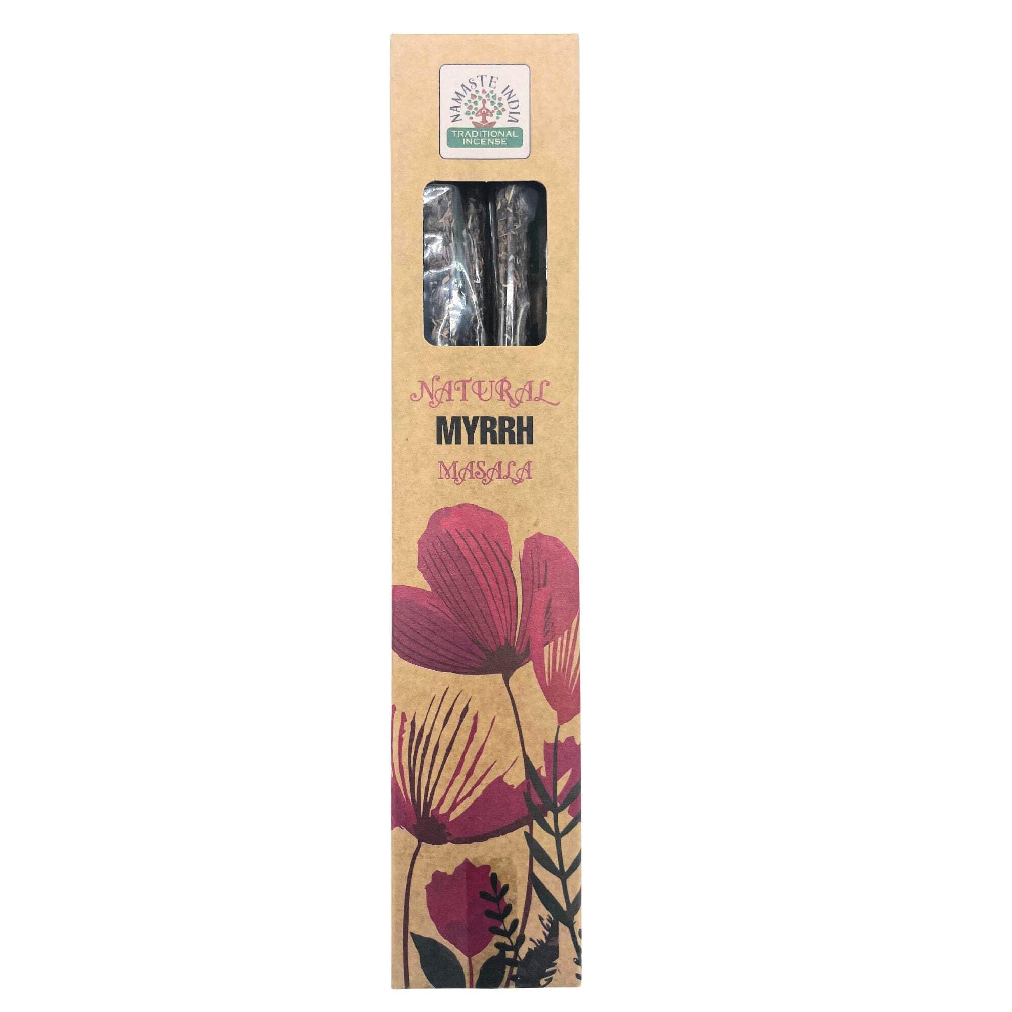 Natural Botanical Masala Incense - Myrrh, 1 Stick