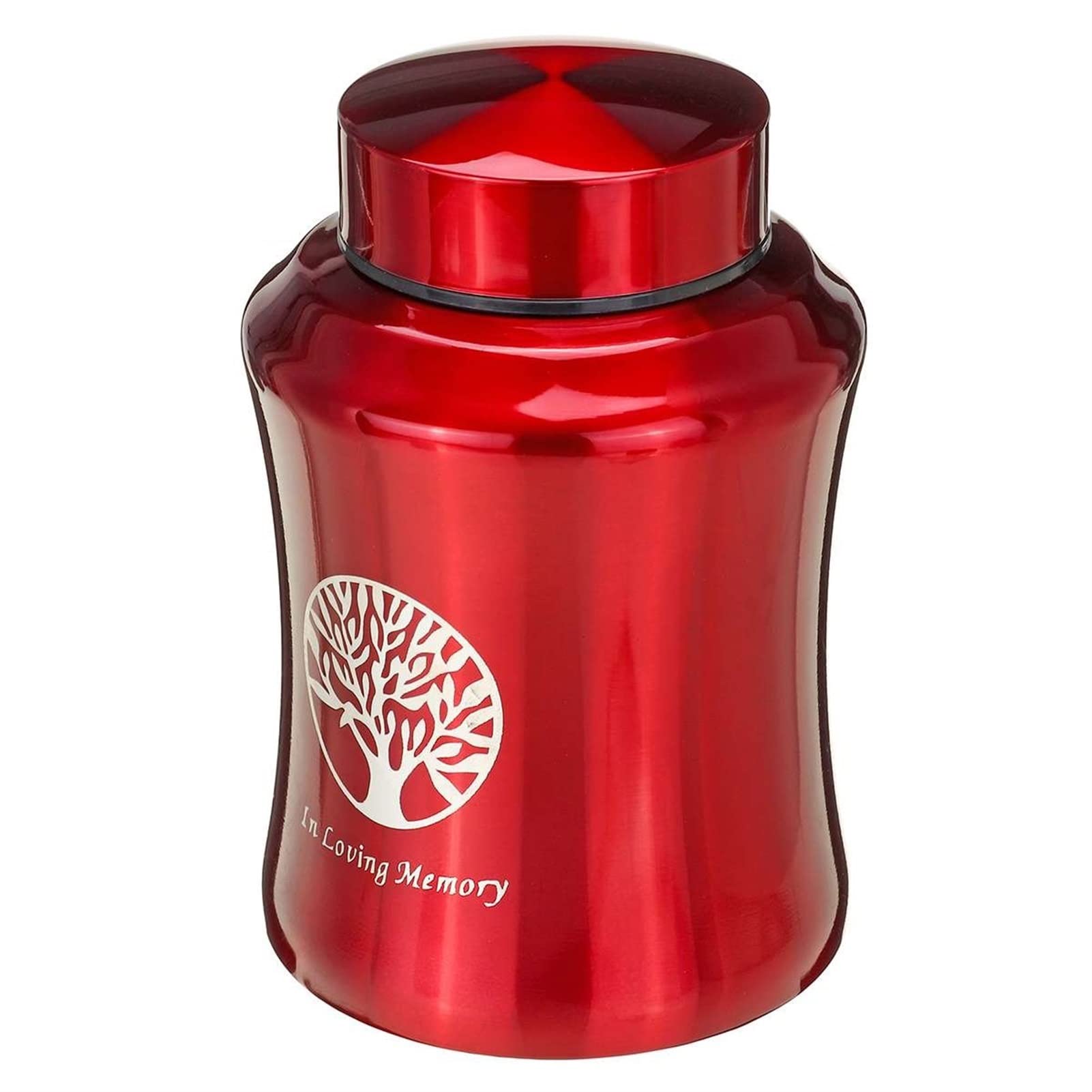 Memoriali per Animali Domestici Contenitori Urne Animali Domestici Cremazione Souvenir Possono Essere Utilizzate Cani Gatti Uccelli800/500/250Ml Cassetta Funebre(Red,500ml)