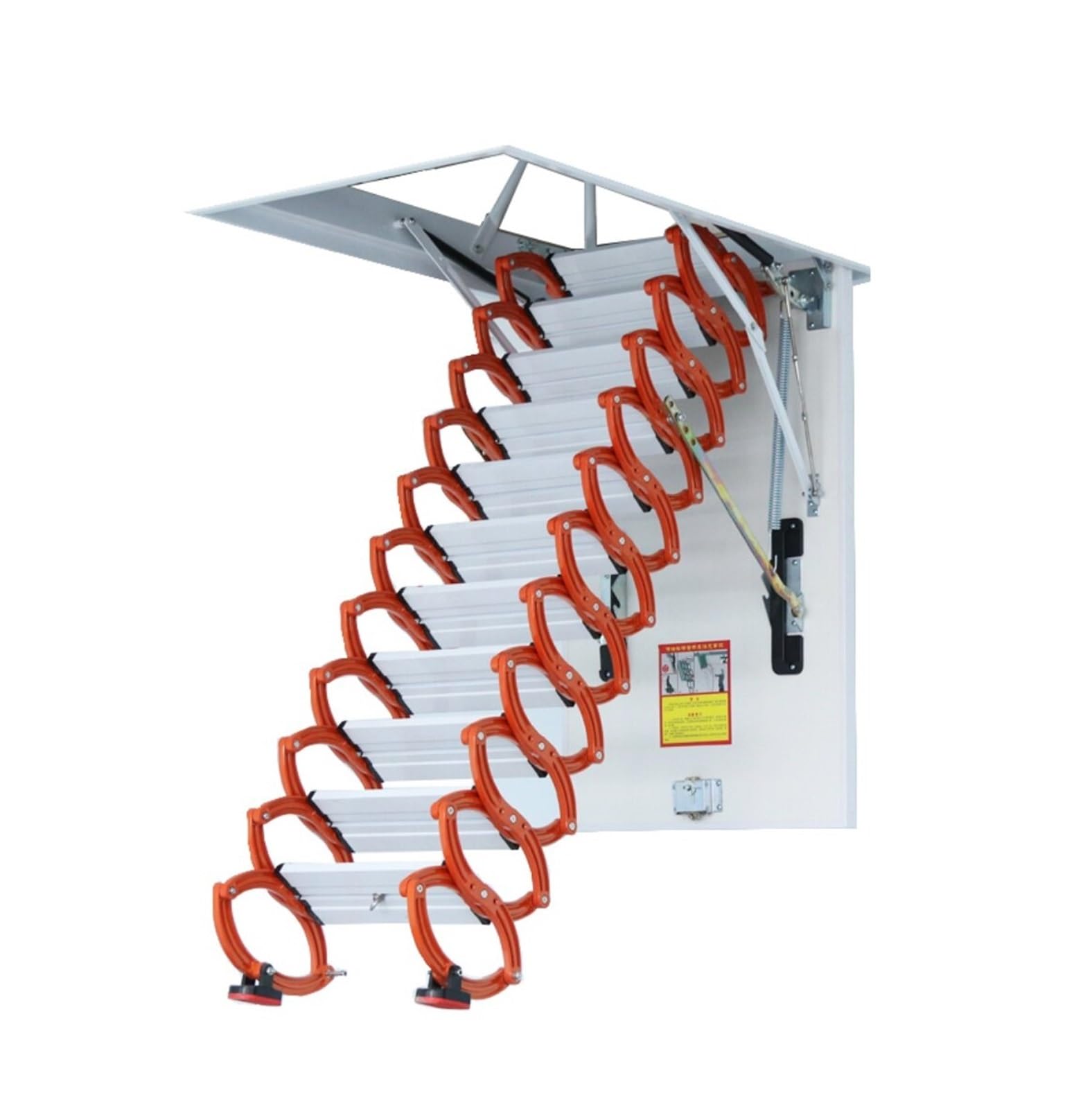 Attic ladders Attic Ceiling Ladder Pull Down Folding Loft Ladder Invisible Ceiling Stair, for Garages Roofs Basements(80 * 90cm)