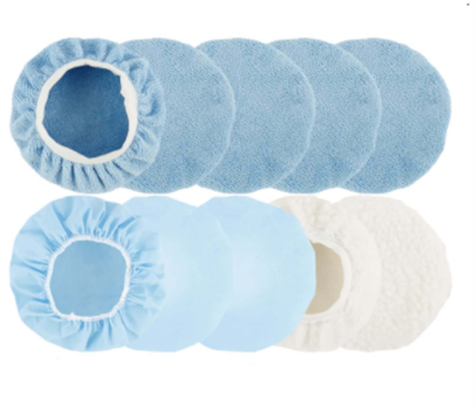 TRUSTTWO 10 unids Coche Polidaje Sombrero Lavado de autos Microfibra Paños de Microfibra Non-tejido Cepillos de peluche Conjunto de Pulidor Auto Pulidor Pulido Herramientas de limpieza de autos The Ne