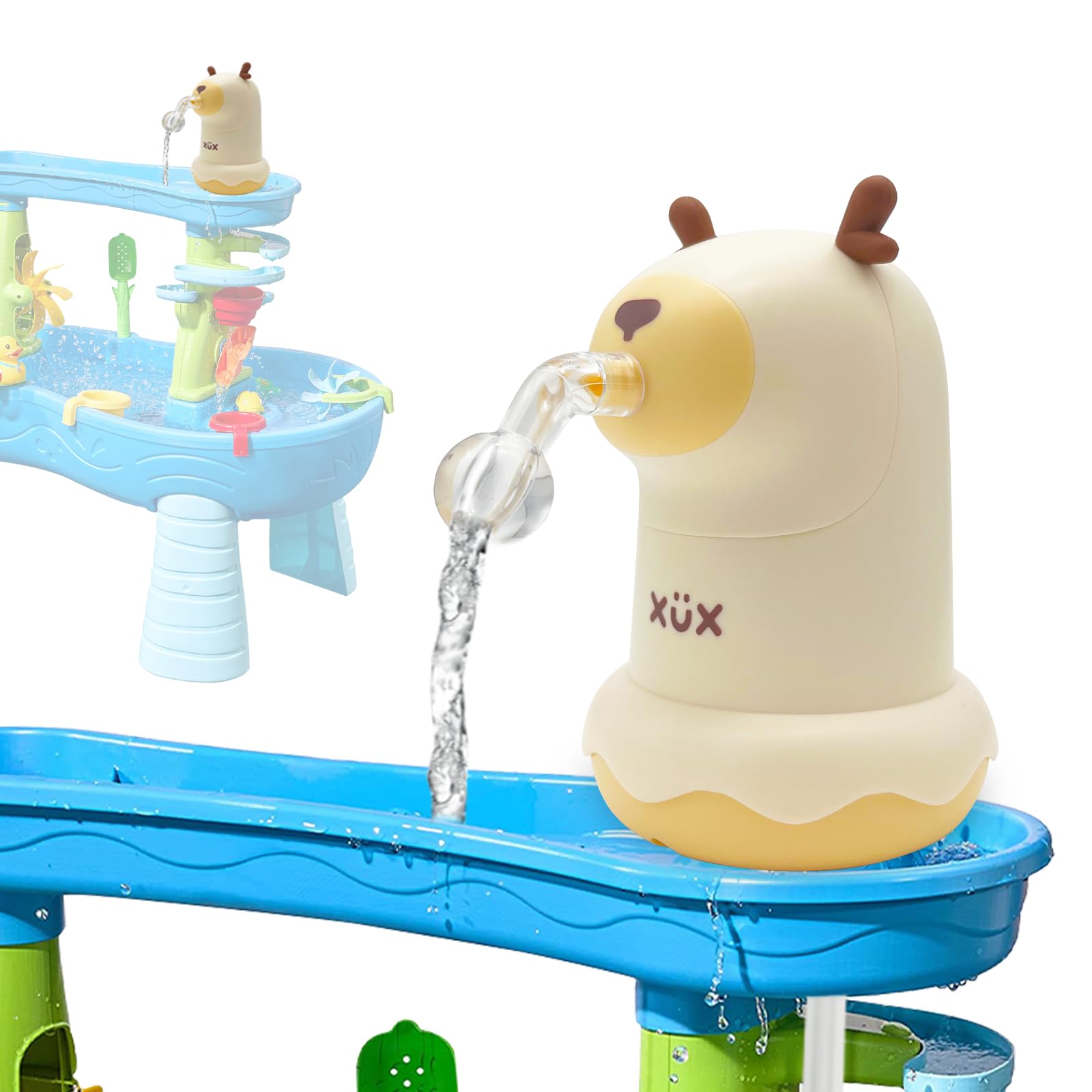Powerful Water Table Pump,Kids Water Table Accessories,Water Table Pump Work Continuously for 3 Hours,Summer Outdoor Wame Game Toys for Kids,Water Table Pump for Toddlers 1-3.