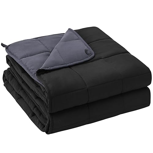 yescool Weighted Blanket for Adults (20 lbs, 60" x 80",Grey&
