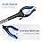 2-Pack Grabber Reacher Tool, 32 Inch Extra Long Steel Foldable Pick Up Stick with Strong Grip Magnetic, 90 Rotating Anti-Slip Jaw, Trash Claw Grabber Tool, Hand Grabber for Reaching, Arm Extension