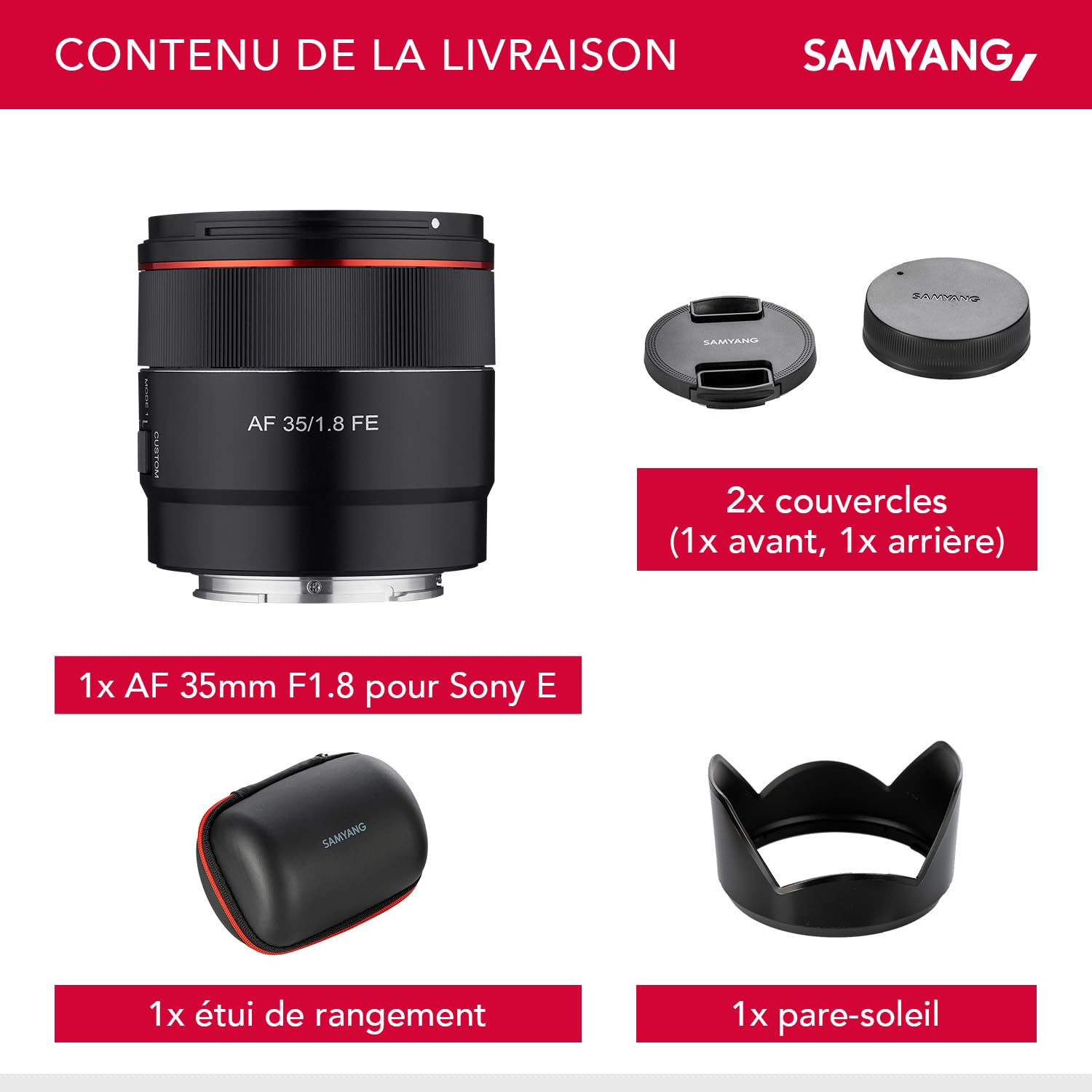 SAMYANG 35mm f1.8 SONY Eマウント用 SAMYANG AF 35mm F1.8 Sony FE Objectif Compact Plein Format