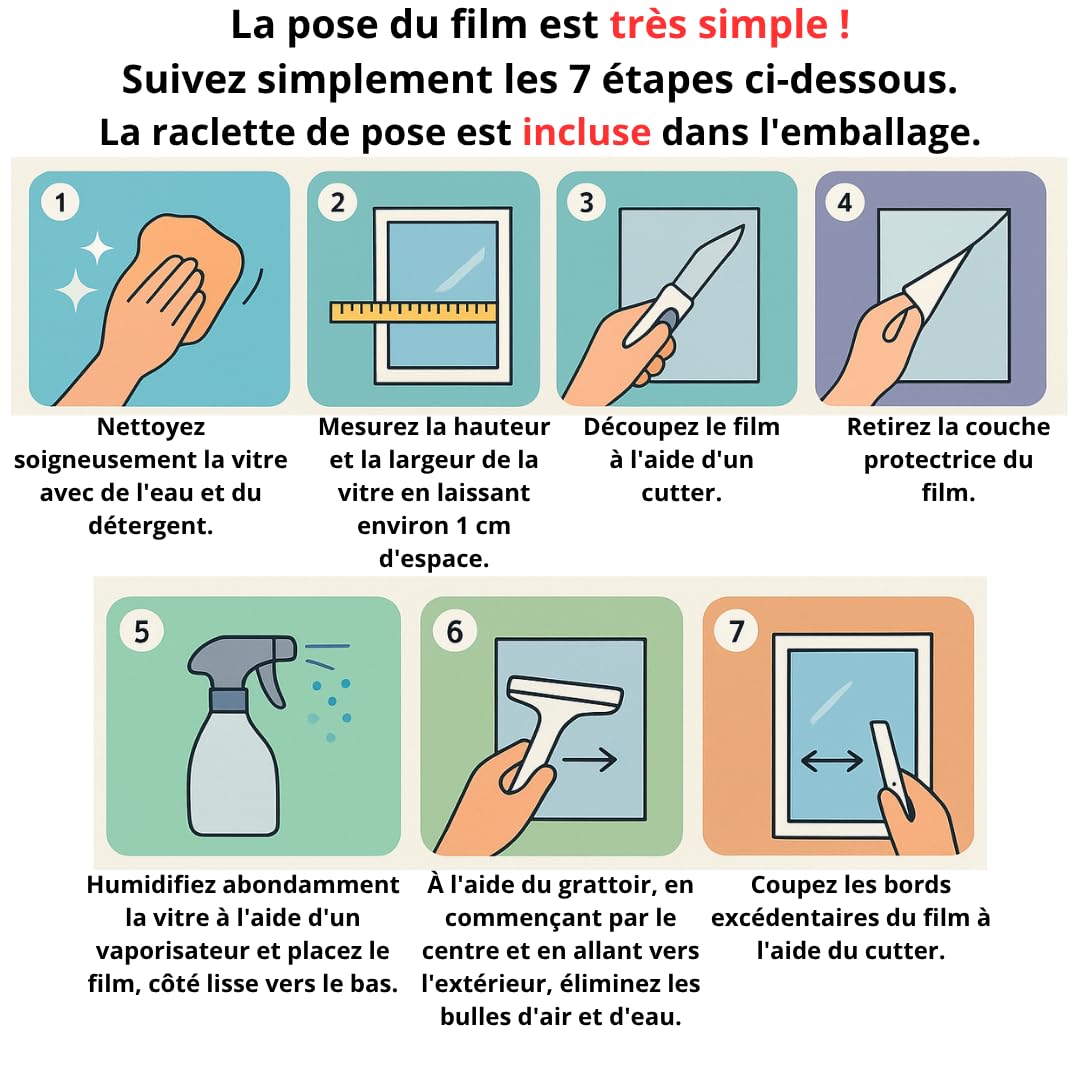 Film miroir pour fenêtres (120 x 1000 cm) Grandes tailles – avec colle occultante réfléchissante unidirectionnelle 99 % anti-UV, contrôle de la chaleur, bureau, maison, vitres (argenté, adhésif sans