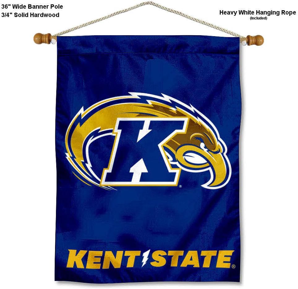 Kent State Golden Flashes Banner with Hanging Pole