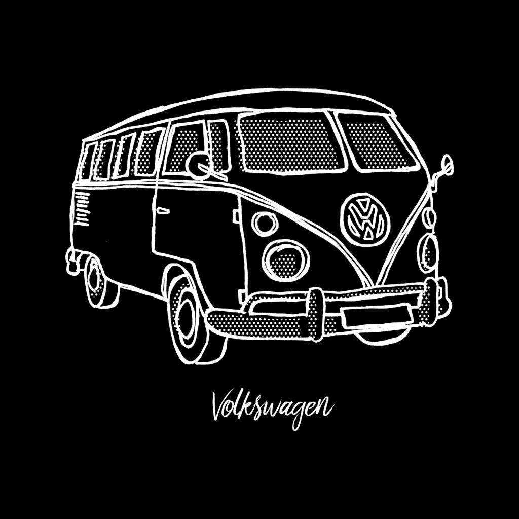 Volkswagen Camper Doodle Men's T-Shirt Black