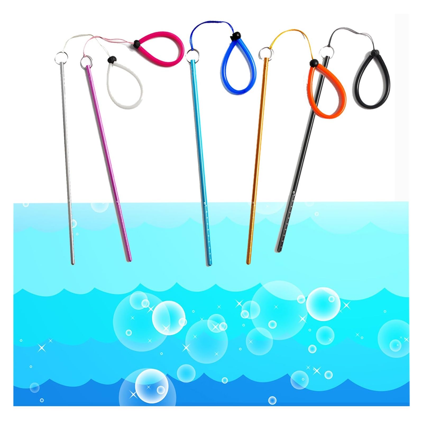 Scuba Dive Stick Pointer Underwater Shaker Noise Maker Rod Tank Banger Diving Stick Pointer (Color : Zwart, Size : 1)