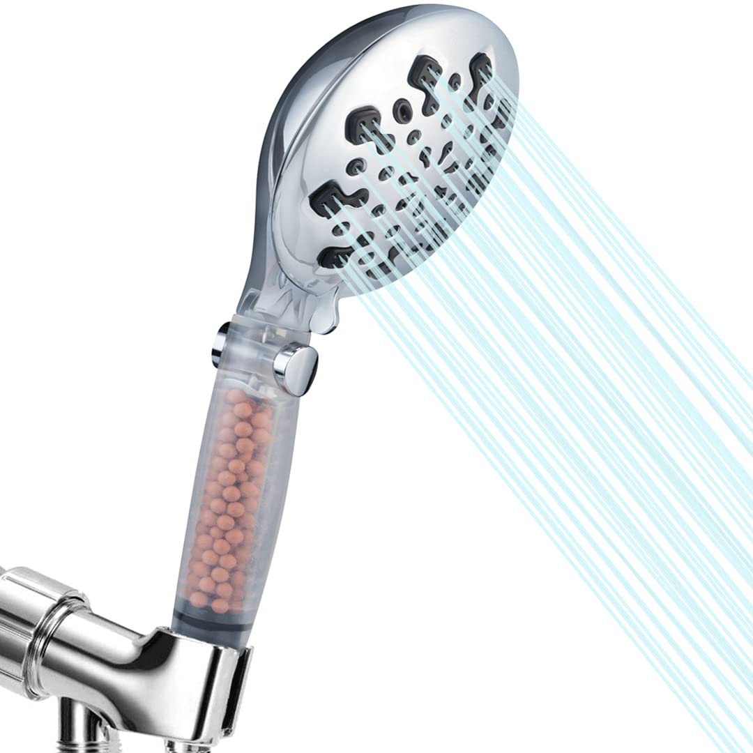 Aquavo Shower Head with Handheld Filter and Hose High Pressure Shower Heads with Detachable