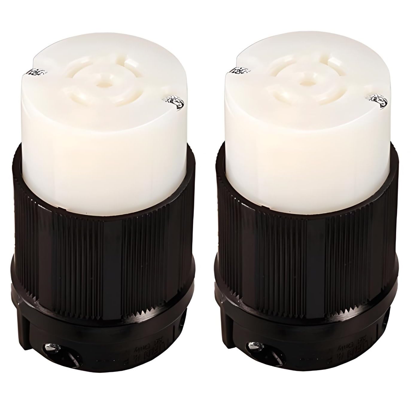 OCSParts L21-20R Grounding Locking Connector, 20A 120/208V AC, 4 Pole 5 Wire, cUL Listed, NEMA L21-20 (Pack of 2)