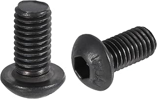 uxcell M8x16mm Hex Socket Button Head Cap Bolts Screws Carbon Steel 50pcs
