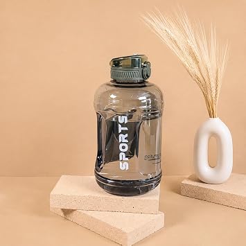 2200 ml Suluk 2.2 Litre - Kilitli Kapakl  Geni  Hacimli Matara Ye il