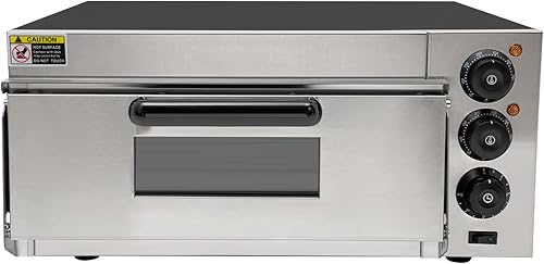 Miniatura 6 de 1800W Pizza Oven with Removable Pizza Stone, 5.28Gal Stainless Steel Countertop Kitchen Convection Oven with 122-662F Temp Control and Time Control