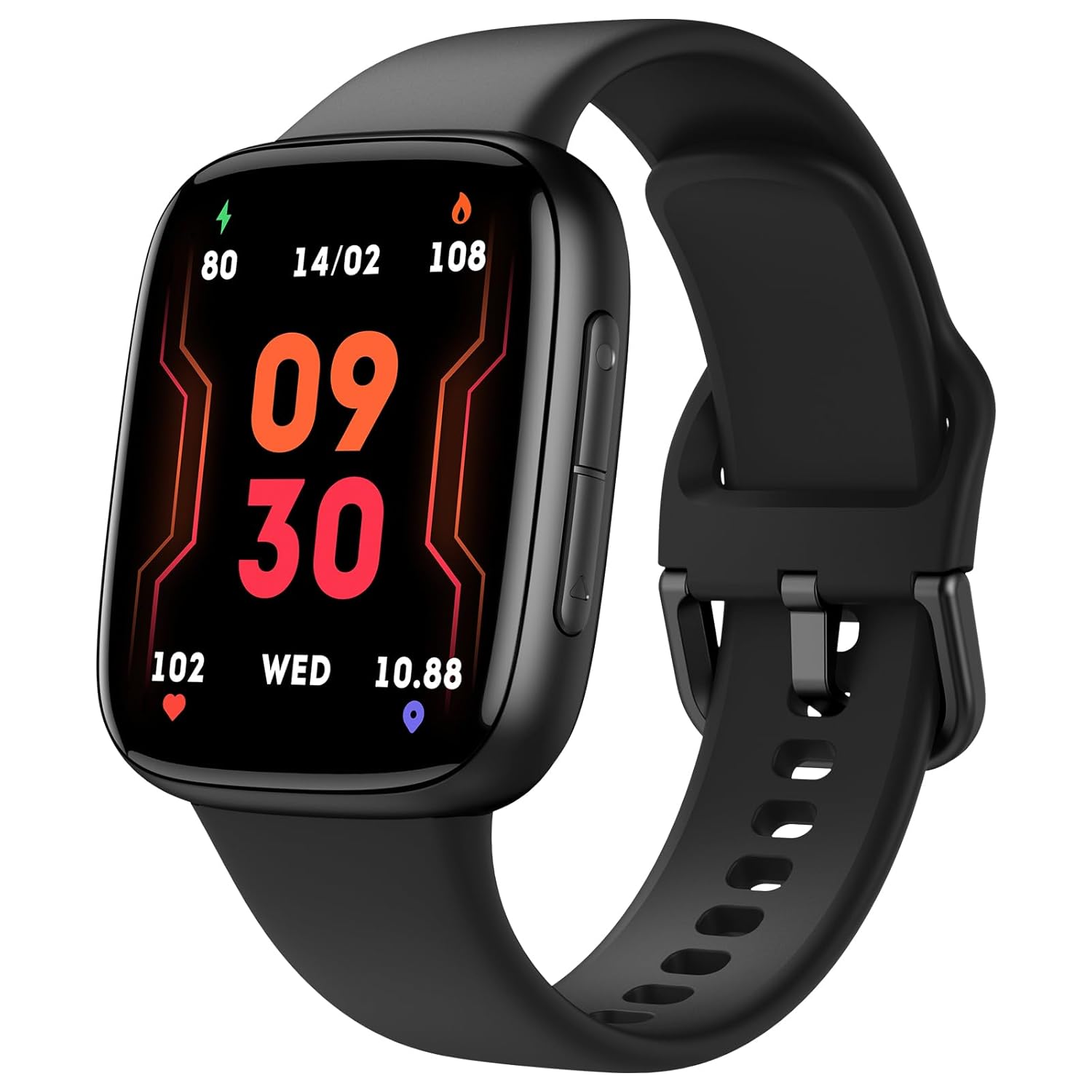 Tensky Smart Watch for Men Women iPhone Android 1 85 AMOLED Screen Fitness Tracker with Bluetooth Call 3ATM