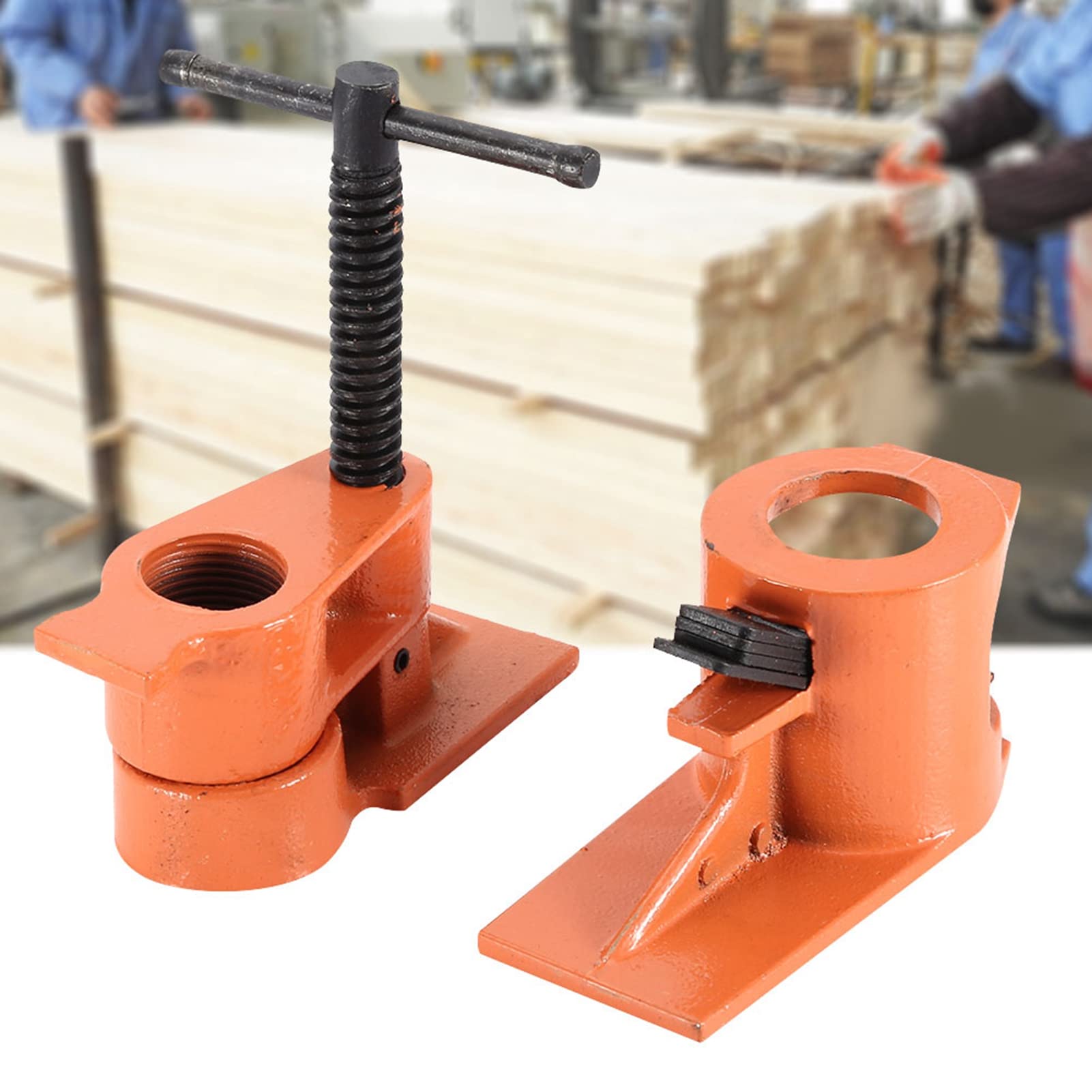 Set di morsetti per tubi resistenti, 2,5 cm, ganasce per tubi e morsa per la lavorazione del legno, kit di attrezzi per la lavorazione del legno