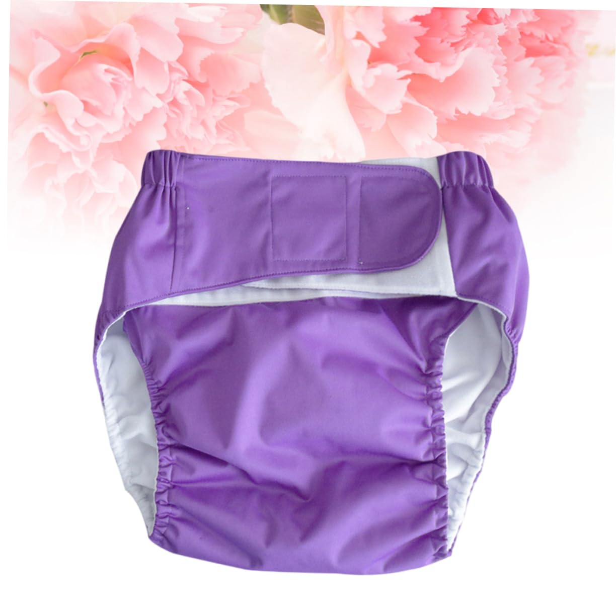 Healeved Leakproof Diapers for Women Men Diaper Washable Pants for Incontinence (Dark Purple)