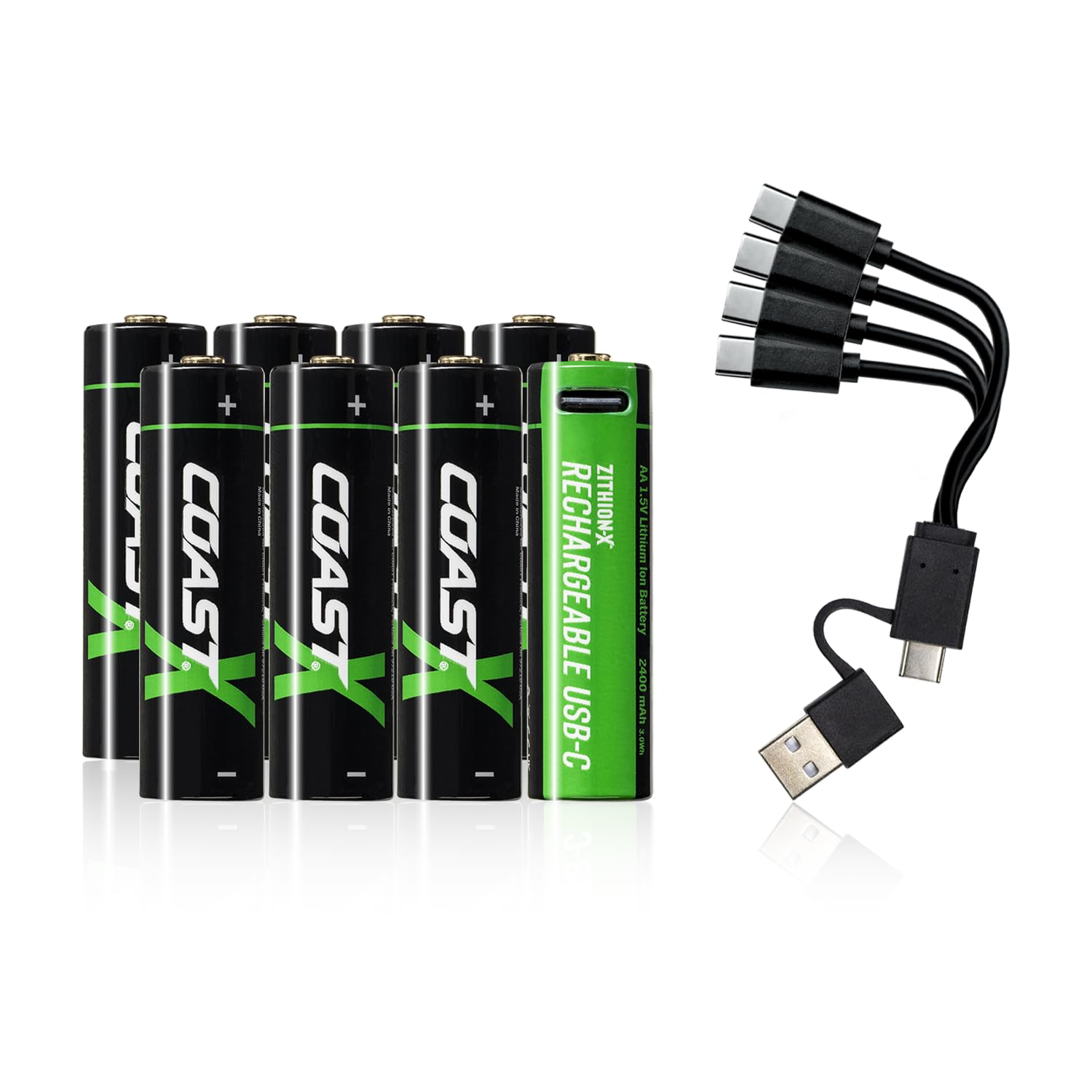 AA=　#6、THEOIODAY、#5、マッドカプセルマーケッツ Amazon.com: Coast AA USB-C Rechargeable Batteries, ZITHION-X