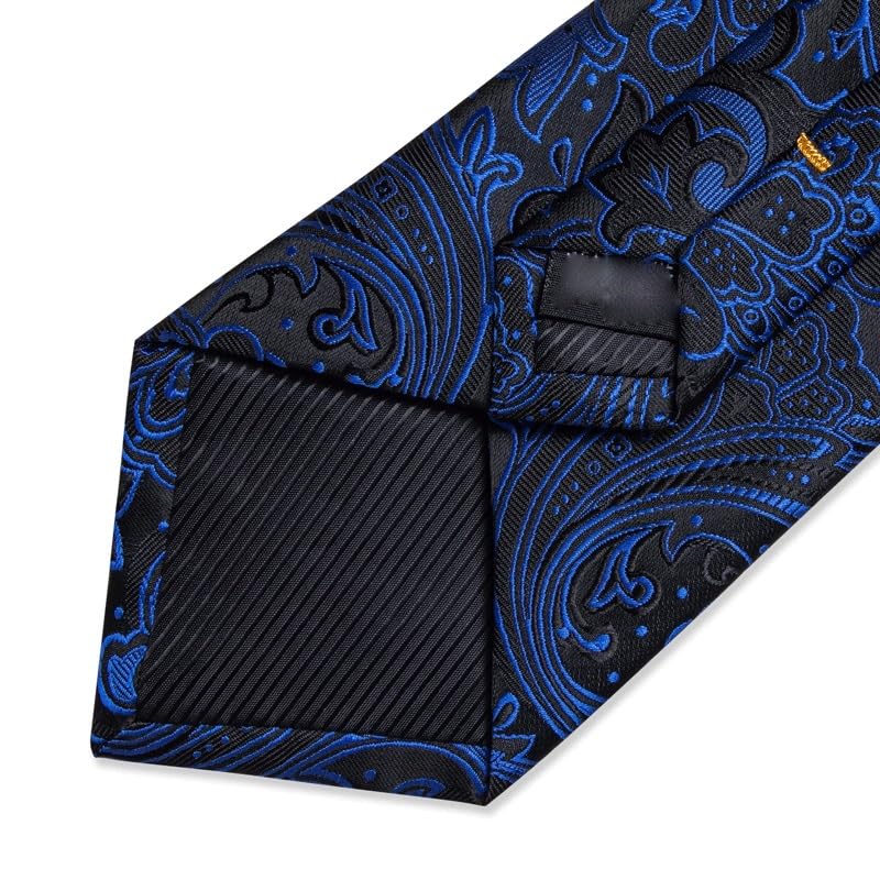 Corbata clásica de seda 8 cm para hombre miniatura 5