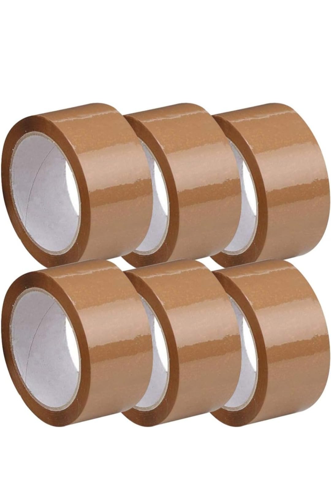 Brown Tape - 100 Meters in Length - 96mm / 2" Width - 6 Rolls Per Pack - Packaging Tape for E-Commerce Box Packing, Office and Home use (B0BVWH17YR) Amazon Price History, Amazon Price Tracker