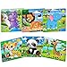 Puzzles for Kids Ages 3-5 Toddler Wooden Toys Montessori Learning Education Preschool Sets Games for Boy Girl 3 4 5+ Years Old, Pack of 6 (20 Pieces)