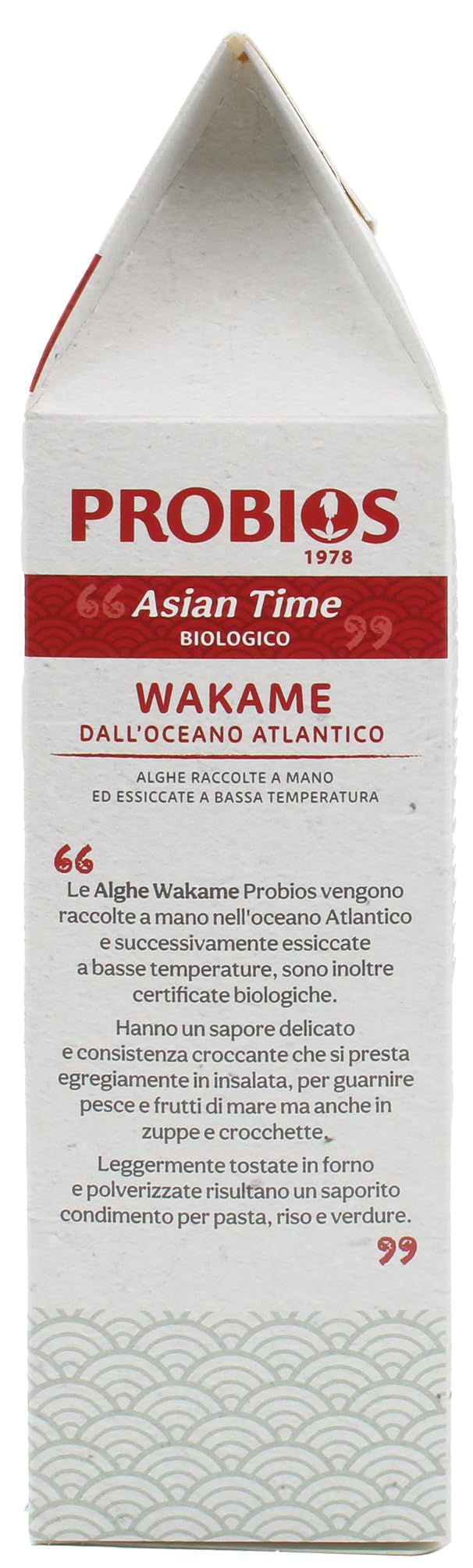 Probios Alghe Wakame biologiche - Alghe di mare verdi-nere essiccate naturalmente - Senza glutine e di qualità premium - Ideali per zuppe, insalate e cucina asiatica - Confezione da 8 x 50 g