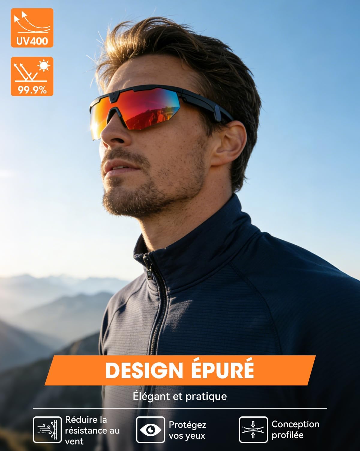 Mingtawn Smart Glasses mit 4K HD Anti-Shake Kamera & 3D Stereo Lautsprechern | Polariserte UV400 Sportsonnenbrille | Bluetooth KI-Brille für Outdoor-Videos, Fotos & Musik | HiFi Audio Action-Kamera