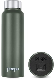 Go24 pexpo Chromo ISI Certified Stainless Steel Sports/Fridge Water Bottle - 750ml | Single Wall | Leakproof | Lightweight... Price In India