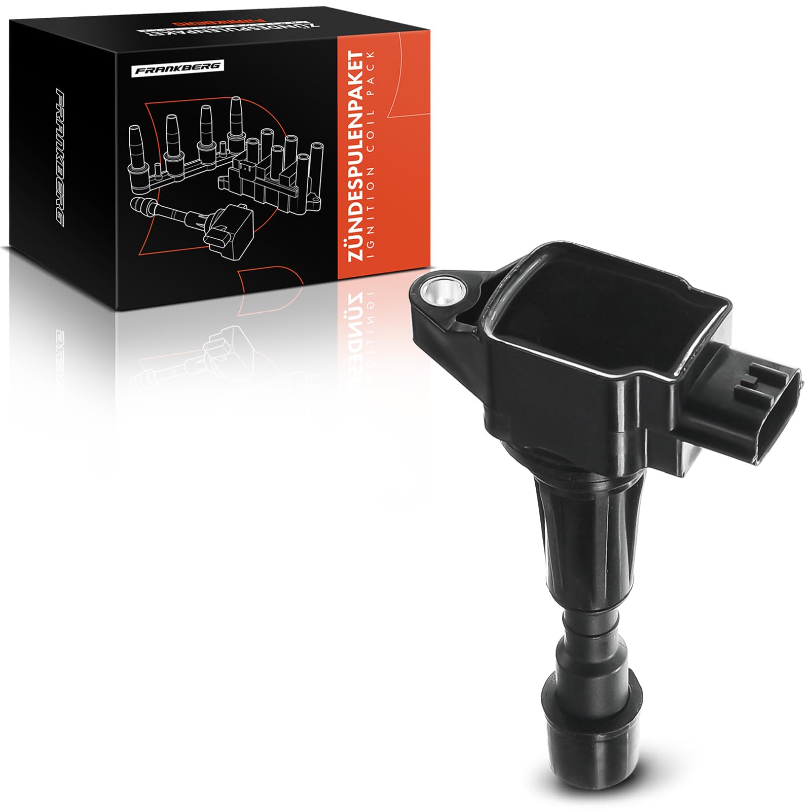 Frankberg Bobinas de encendido Módulo de bobinas de encendido Compatible con 2 DE DH 1.3 2 DE DH 1.3 MZR 3 BK 1.6 2 DE DH 1.5 2 DE DH 1.5 MZR Replace# ZJ49-18-100A,ZJ49-18-100