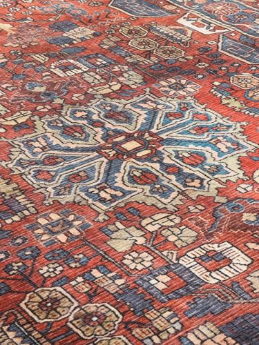 RugVista Galaxy Oriental, Dywan, Orientalne, 160 x 230 cm, Prostokąt, Niski, Pokój dzienny, Sypialnia, Kuchnia, Prać w pralce, Rdzawy/Niebieski