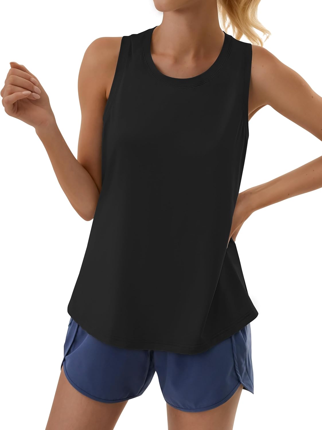 Workout Tank Tops for Women Racerback Athletic Tank Tops Sleeveless Loose Fit Running Gym Shirts - Image 2