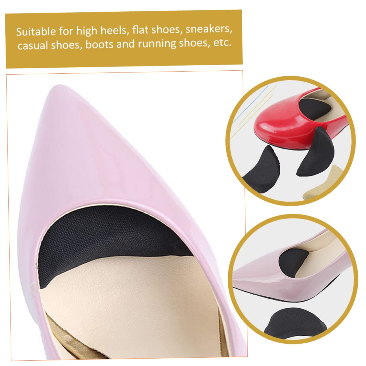 Baluue 24paare Schuhfüller Hochwertigem Hochhackige Schuhspitzenpolster Anpassung Schuhgröße Für Für Hohe Schuhe Sneakers Und