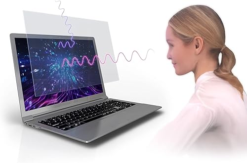 Miniatura 6 de Protector de pantalla antiluz azul y antirreflejos de alta calidad (paquete de 3) para monitor de escritorio de pantalla ancha de 20 pulgadas.