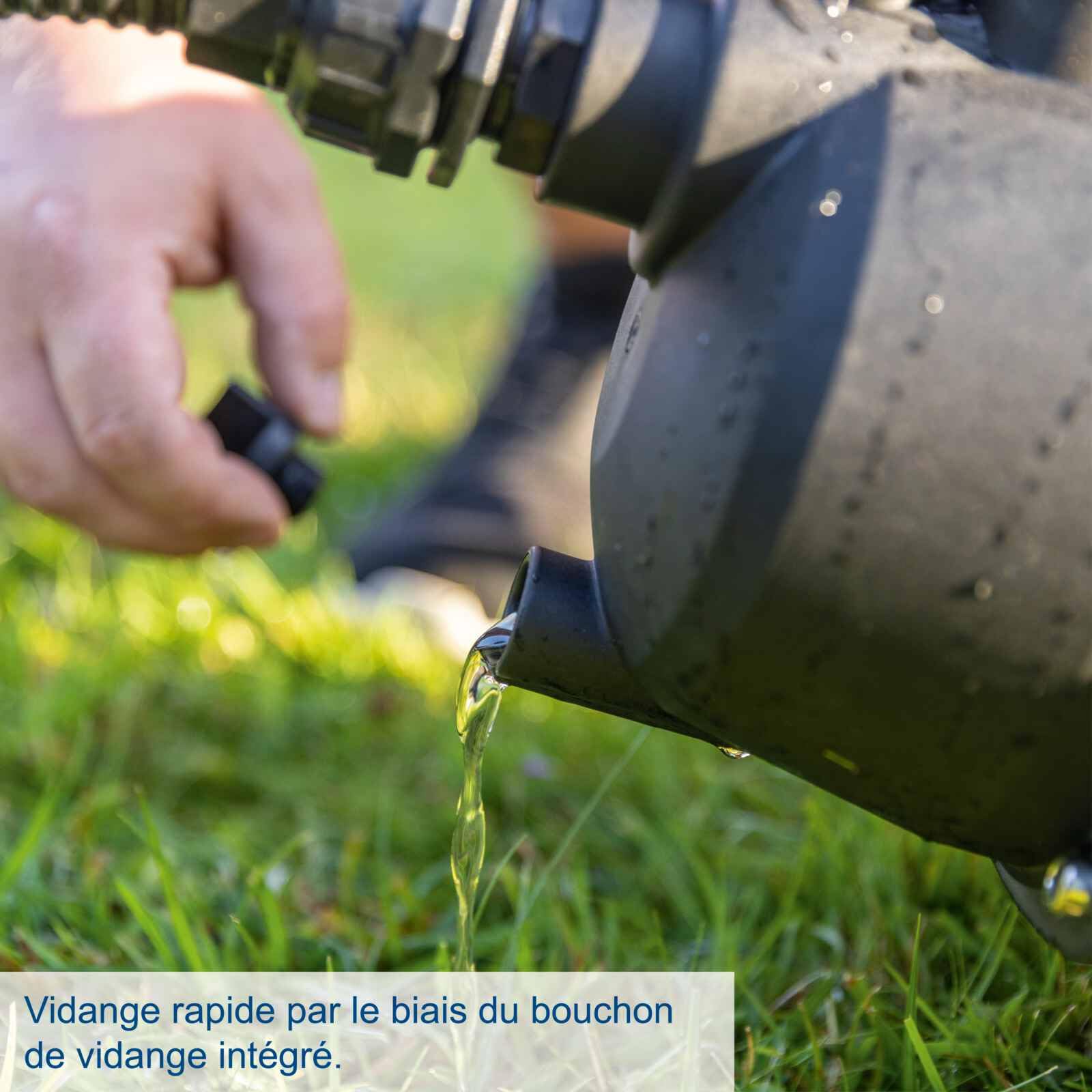 Scheppach Pompe de jardin sans fil C-GP3000-X – SET S2 - Série 20V IXES - débit max 3000 l/h - hauteur de refoulement 25 m - 2 batteries 2Ah + chargeur inclus