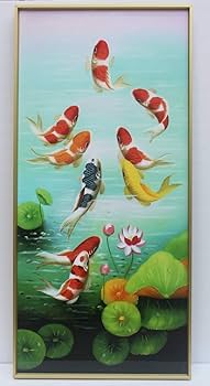クリスタルブルー 魚のアート作品 62/150 Amazon.com: HYLOVE FISH Art-Original Contemporary Aluminum
