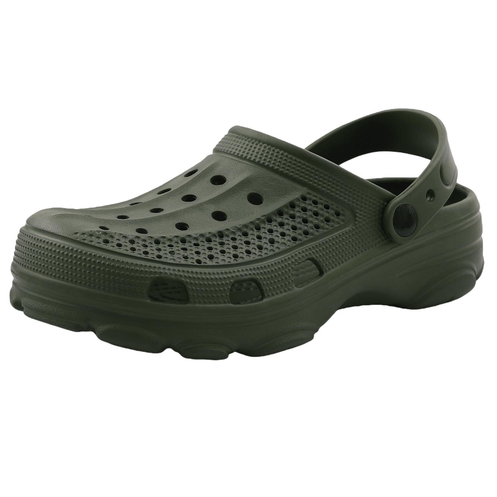 Chaussons hommes contre les glissades avec semelle extérieure verte