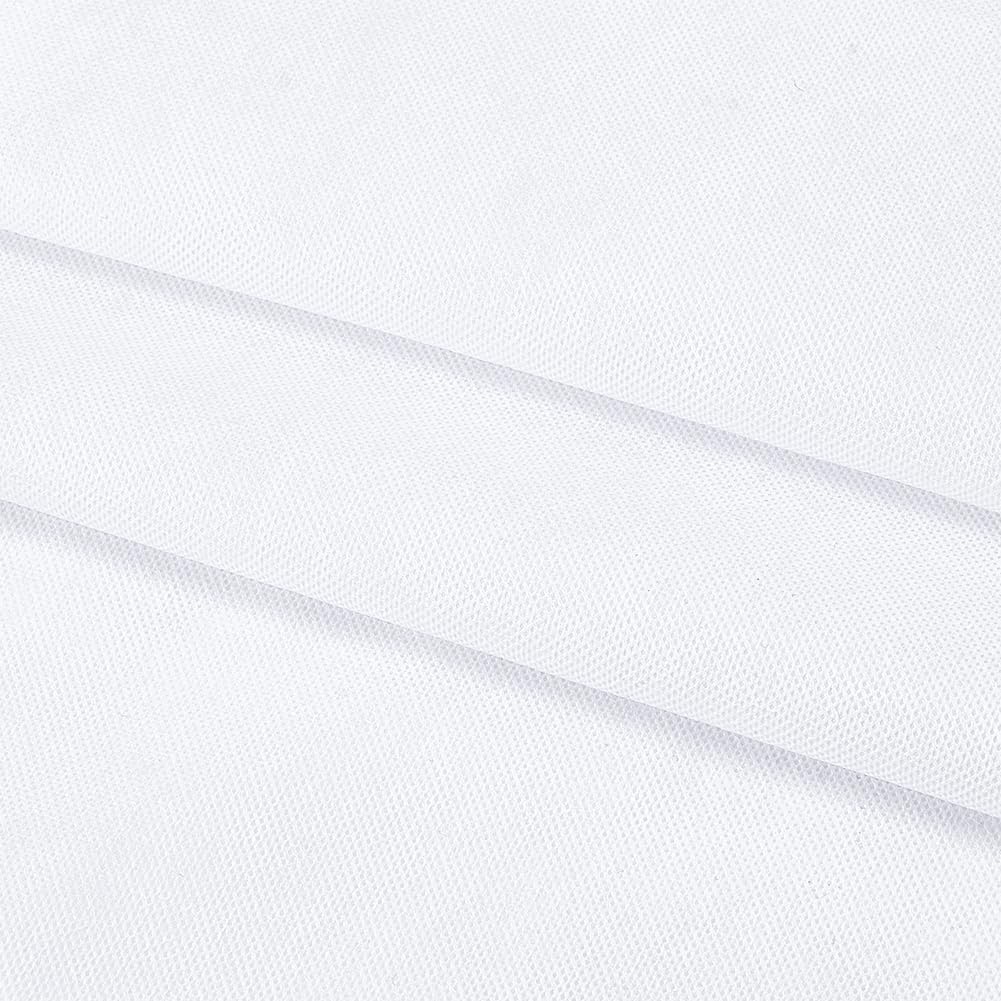 BENECREAT 1.6 x 5 m/63 Inch X 5.5 Yards Upholstery Cambric Dust Cover Fabric, White Non-Woven Fabric for Sofas, Chairs, Pillow Inserts