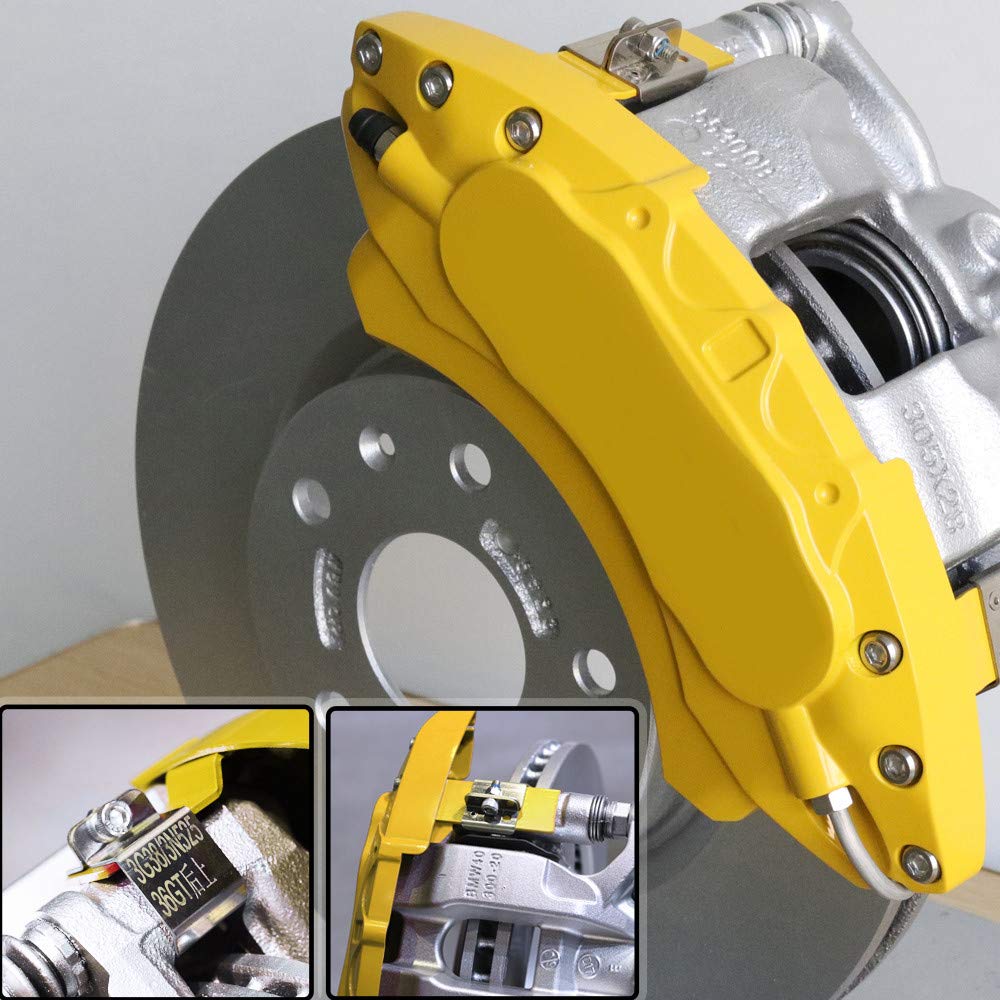 Amazon.co.jp: AOOA キャリパーカバー イエロー ブレーキカバー