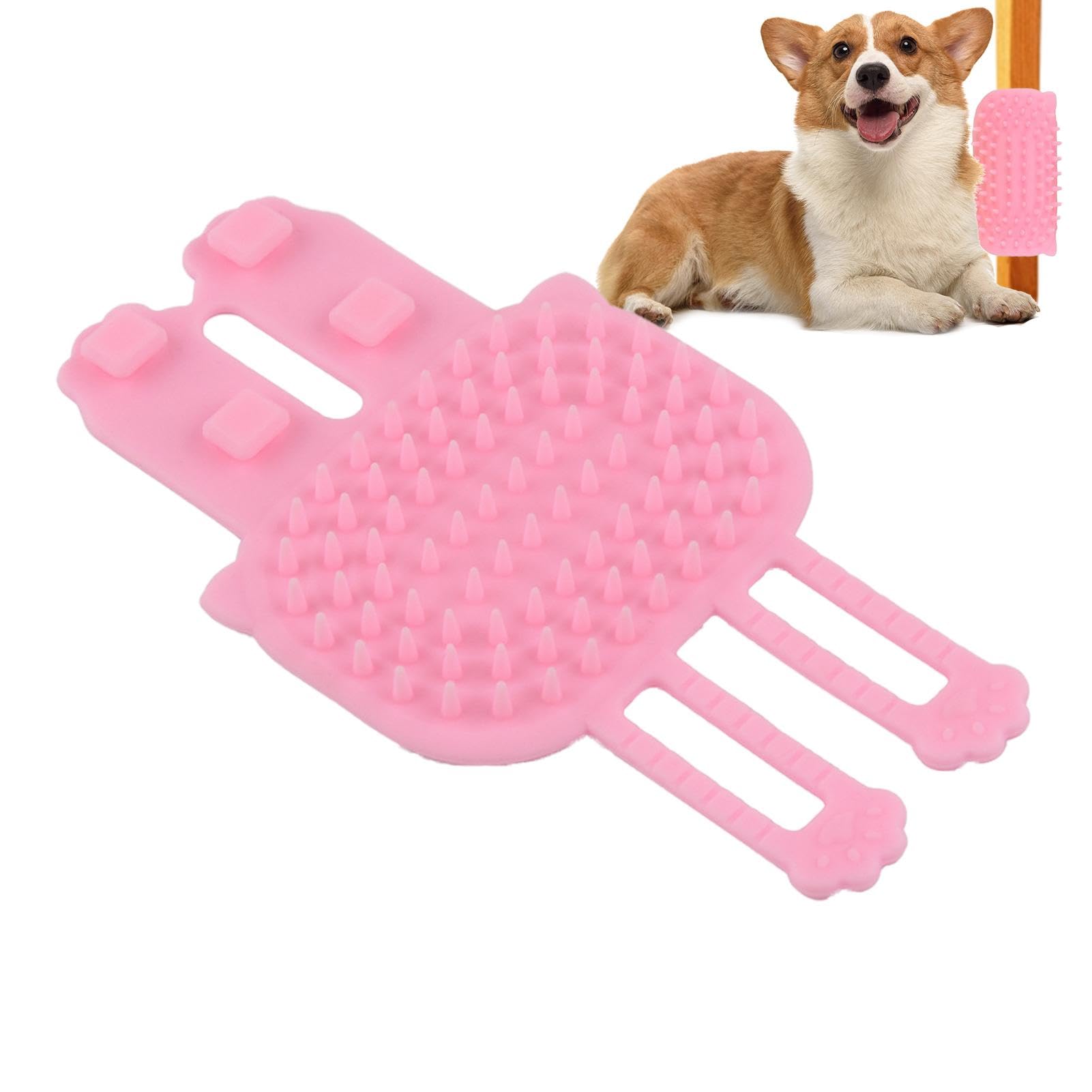 Wall Corner Cat Scratcher, Corner Massage Cat Brush | Cat Corner Brush Soft Cat Corner Massage Scratcher - Soft Silicone Flexible Strap Grooming Brush Tool for Indoor Cats Kittens
