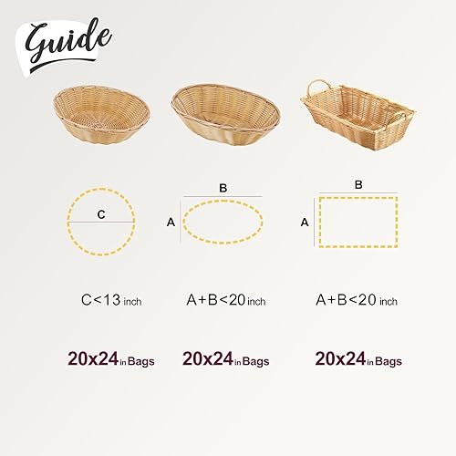 Miniatura 4 de Bolsas retráctiles para cestas de regalo, 10 bolsas de plástico termorretráctiles de celofán de 20 x 24 pulgadas para cestas de regalo para Navidad,