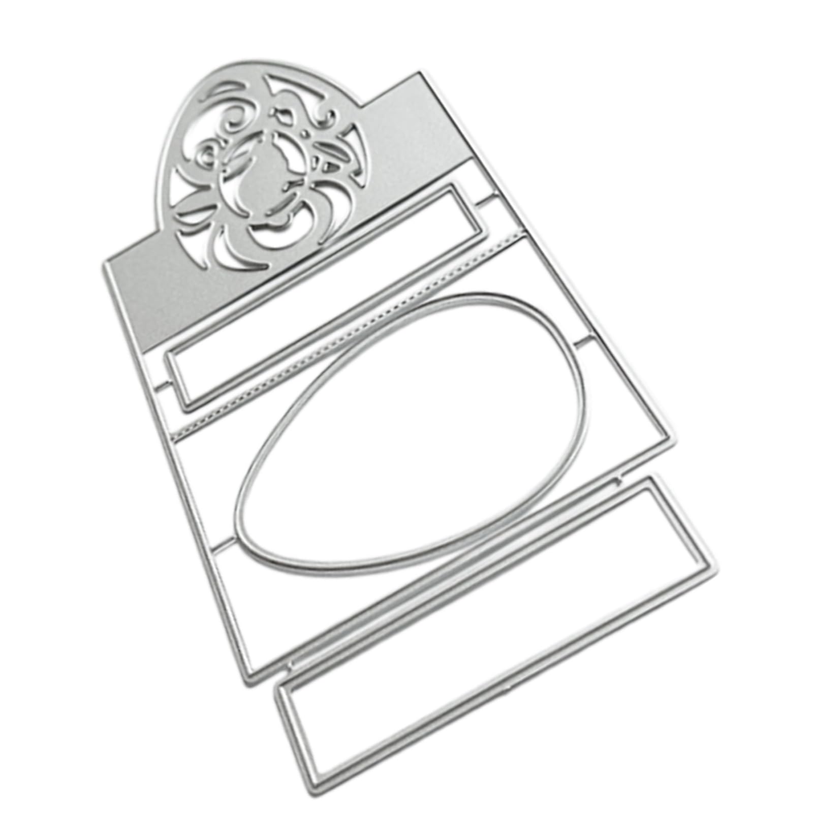 Stencil Metallico Uovo Di Pasqua - Dies Per Decoupage E Scrapbooking, 114x97 Mm - Foto 7