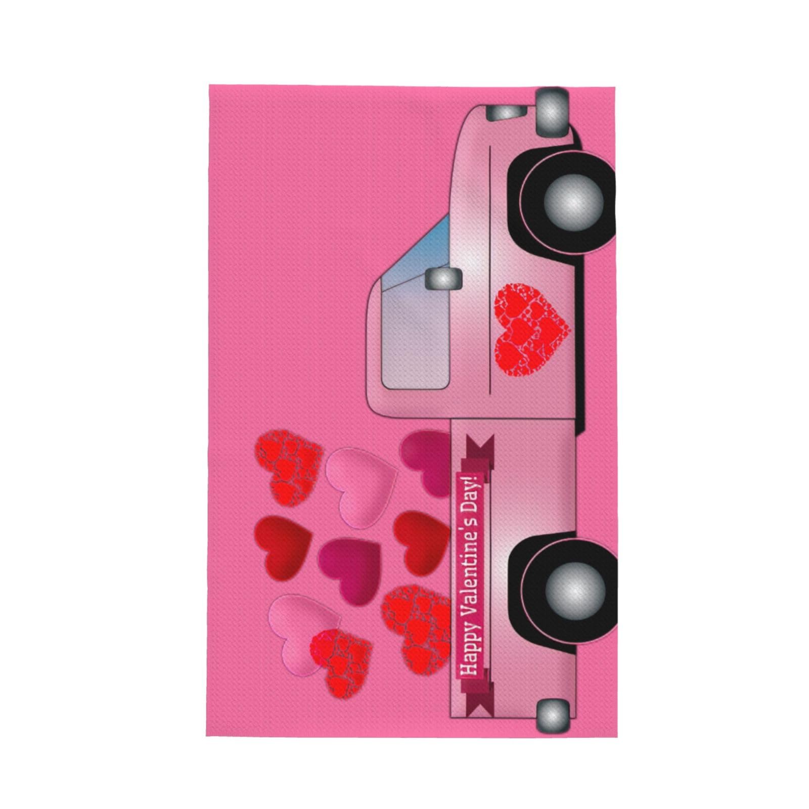 XXahnbm Romantic Love Print Waffle Kitchen Towel,Absorbent Hand Towel